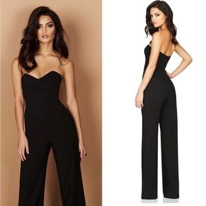 Nookie Bisous Jumpsuit Black Size Small NWT